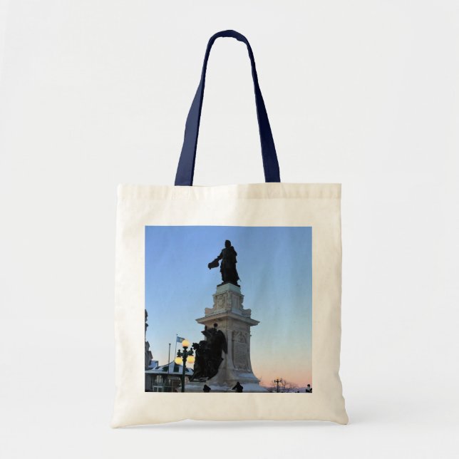 Monument to Samuel De Champlain, Quebec, Canada Tote Bag (Front)