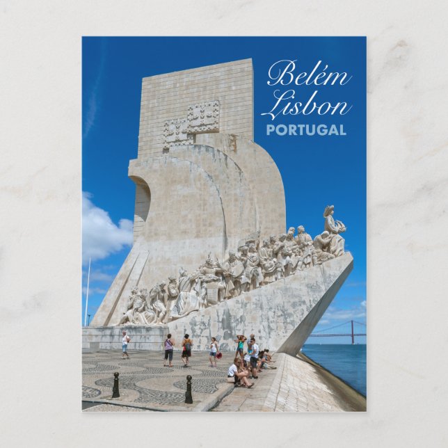 Monument to the Discoveries, Belem Lisbon Portugal Postcard (Front)