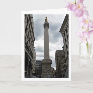 Monument to the Great Fire of London, England, Card