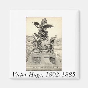 Monument to Victor Hugo Paris France Vintage Magnet