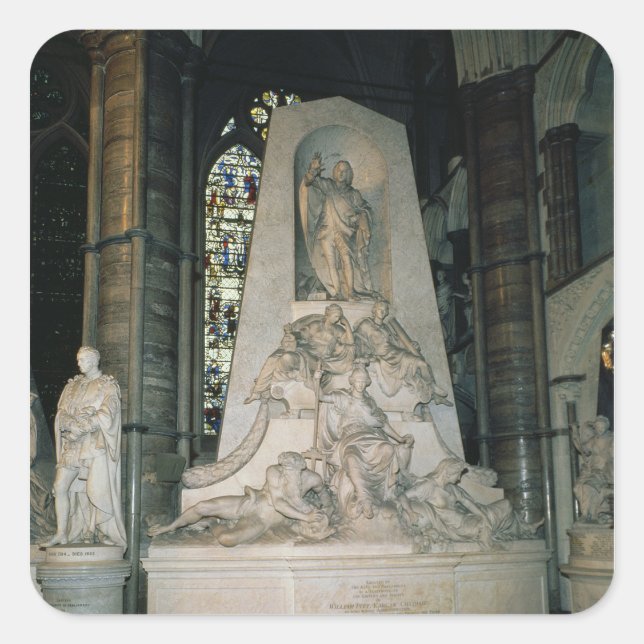 Monument to William Pitt the Elder Square Sticker (Front)