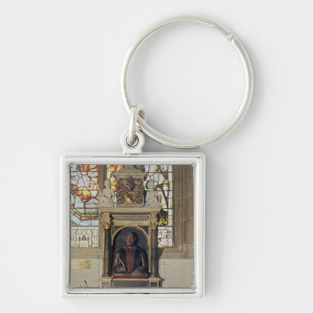 Monument to William Shakespeare  c.1616-23 Key Ring (Front)