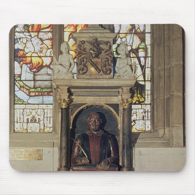Monument to William Shakespeare  c.1616-23 Mouse Pad (Front)