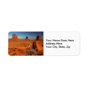 Monument Valley 1 Return Address Label