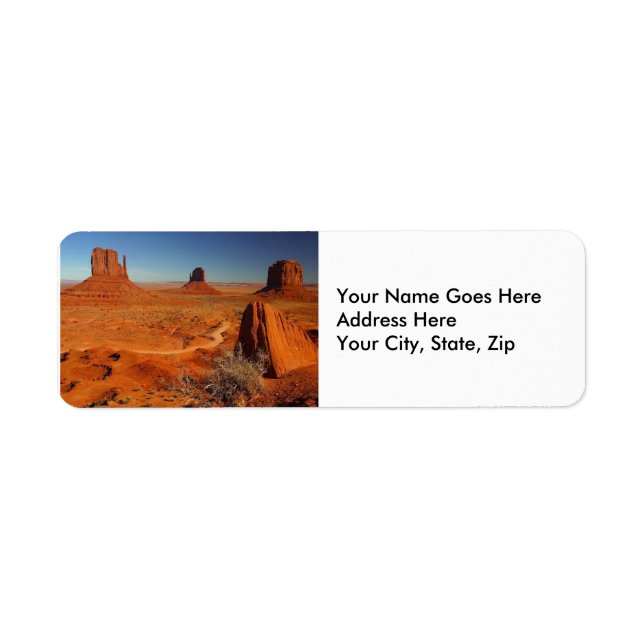 Monument Valley 1 Return Address Label (Front)