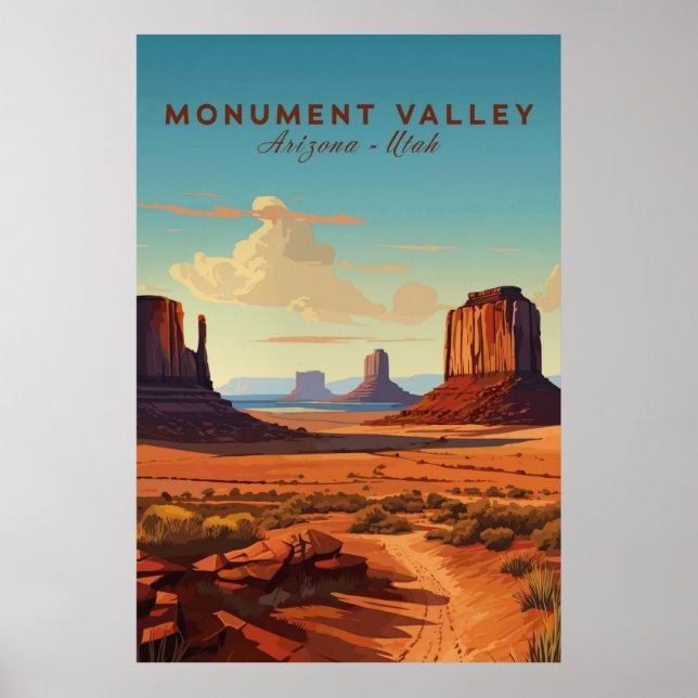 Monument Valley, Arizona Utah Poster (Front)