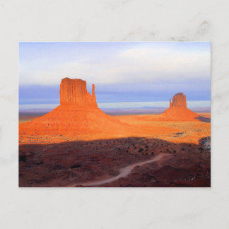 Monument Valley at sunset Postcard