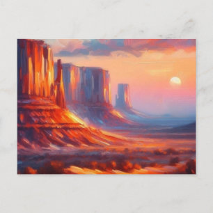 Monument Valley at Sunset,  Postcard