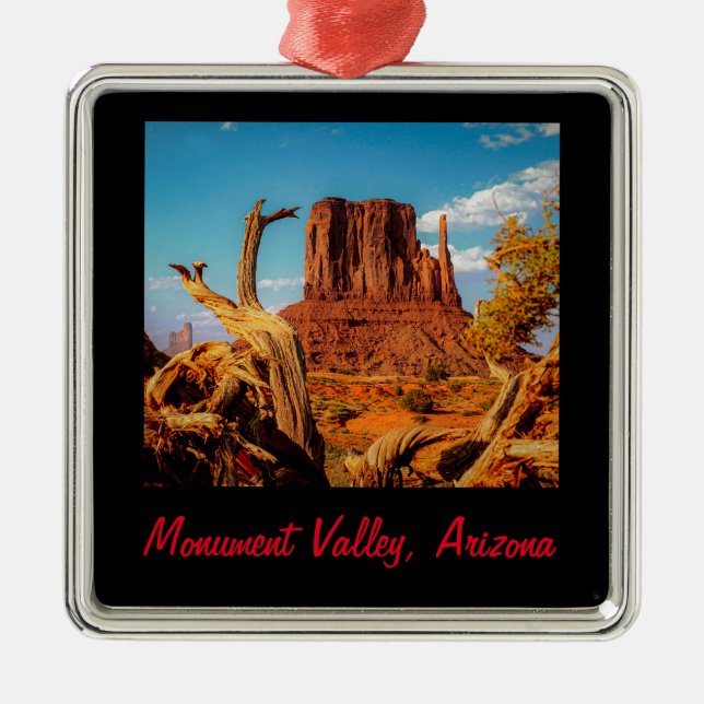 Monument Valley Christmas  Framed Metal Ornament (Front)