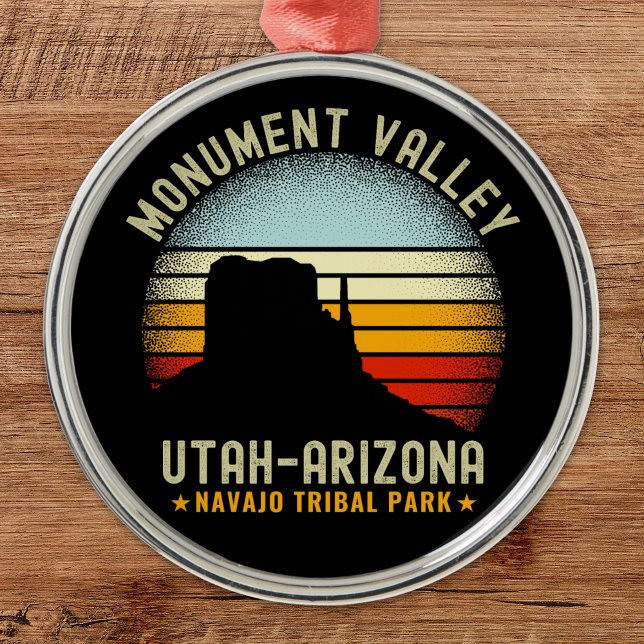 Monument Valley Classic Utah View Metal Ornament (Creator Uploaded)