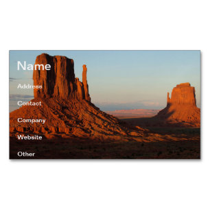 Monument valley,Colorado Magnetic Business Card