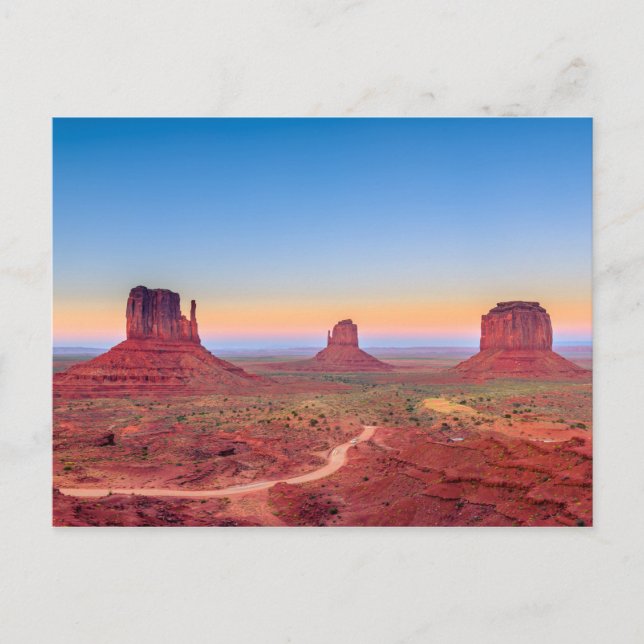 Monument Valley Grand Canyon Utah USA Sunset Postcard (Front)