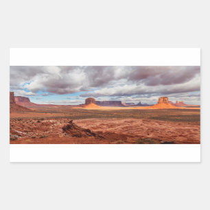 Monument valley landscape, AZ Rectangular Sticker