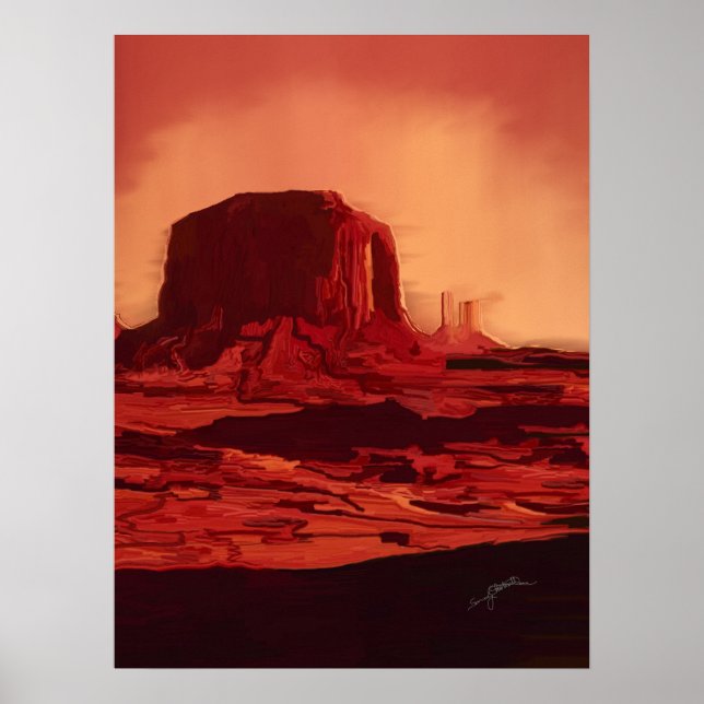 Monument Valley landscape paper print (Front)