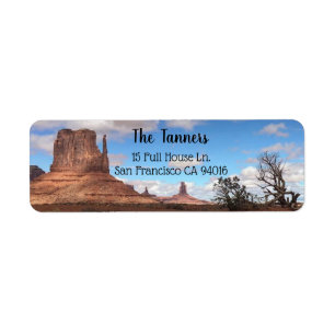 Monument Valley Return Address Label