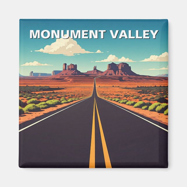 Monument Valley Travel Navajo Nation Road Magnet (Front)