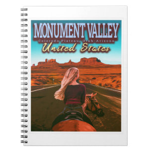 MONUMENT VALLEY - UTAH - ARIZONA - UNITED STATES NOTEBOOK