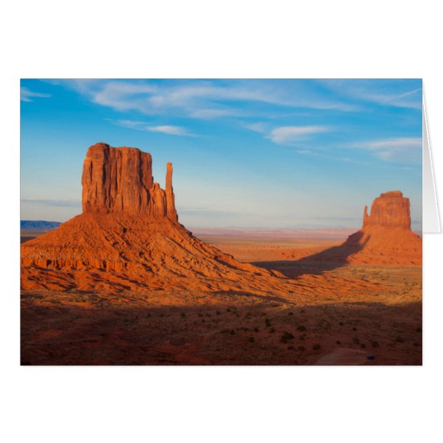 Monument Valley Utah desert mittens in panoramic (Front Horizontal)