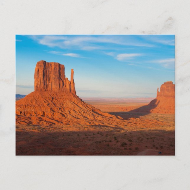 Monument Valley Utah desert mittens in panoramic Postcard (Front)
