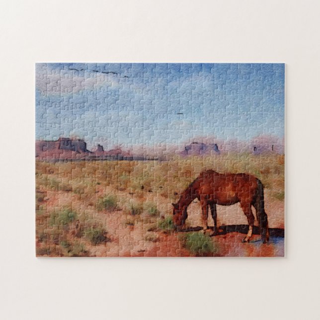 Monument Valley - Watercolor Jigsaw Puzzle (Horizontal)