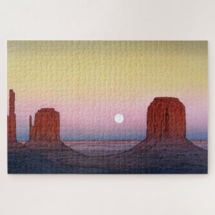 Monument Valley, Yoshida, Woodcut Jigsaw Puzzle