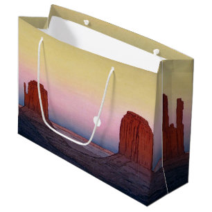 Monument Valley, Yoshida, Woodcut Large Gift Bag