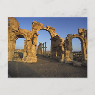 Monumental Arch, Palmyra, Homs, Syria Postcard