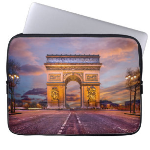 Monuments   Arc de Triomphe, Paris France Laptop Sleeve