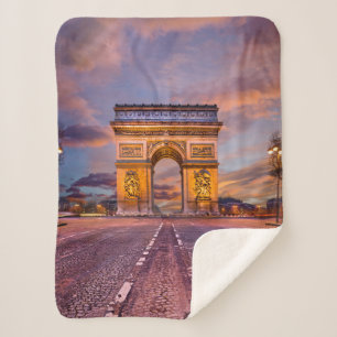 Monuments   Arc de Triomphe, Paris France Sherpa Blanket