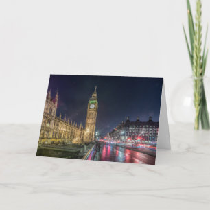 Monuments   Big Ben at Night Card