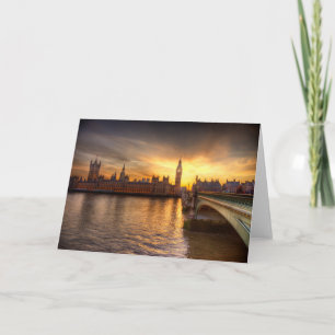 Monuments   Big Ben & Houses of Parliament Card