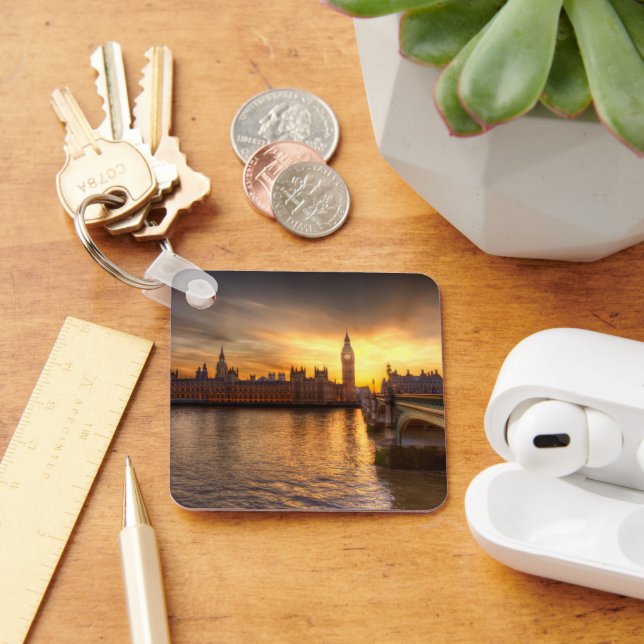 Monuments | Big Ben & Houses of Parliament Key Ring (Desk)