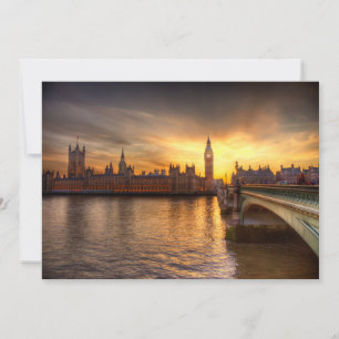 Monuments   Big Ben & Houses of Parliament Thank You Card
