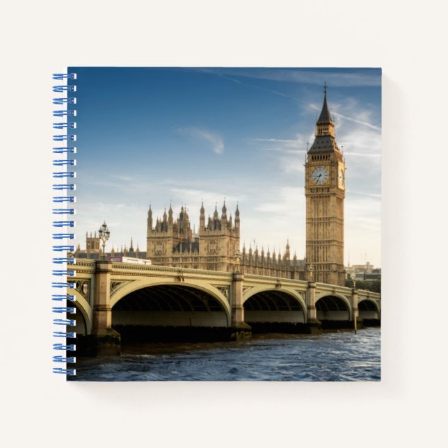 Monuments | Big Ben, London England Notebook (Front)