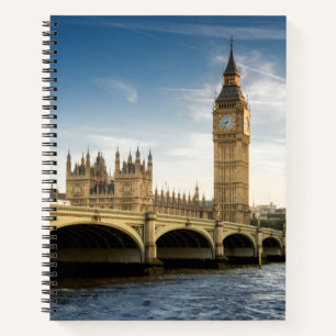 Monuments Big Ben, London England Notebook