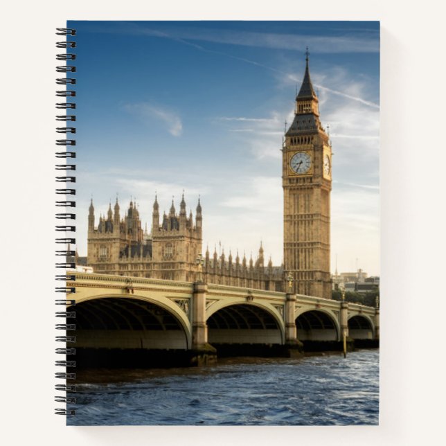 Monuments | Big Ben, London England Notebook (Front)