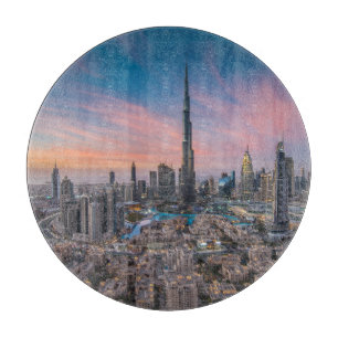 Monuments   Dubai Cityscape Cutting Board
