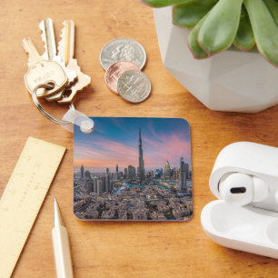 Monuments   Dubai Cityscape Key Ring