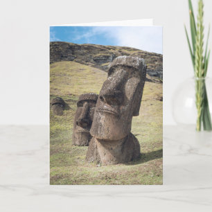 Monuments   Easter Island, Chile Card