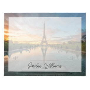 Monuments   Eiffel Tower Sunrise Notepad