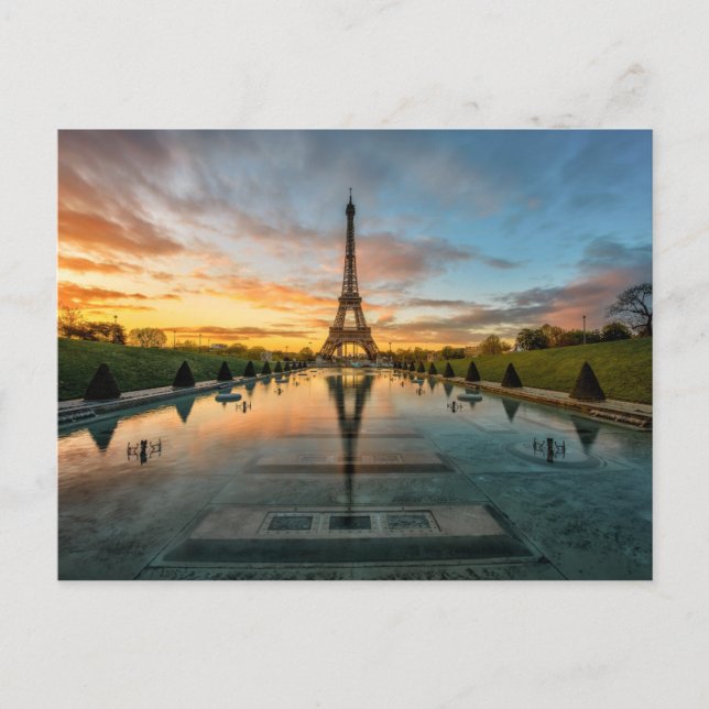 Monuments | Eiffel Tower Sunrise Postcard (Front)