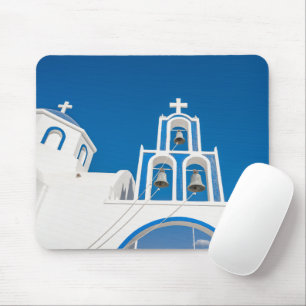 Monuments Greek Blue Dome Church Mouse Pad