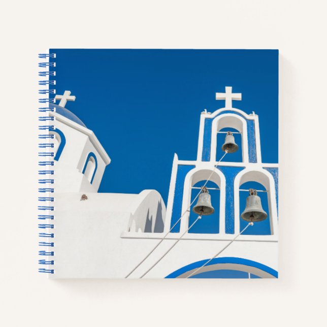 Monuments | Greek Blue Dome Church Notebook (Front)
