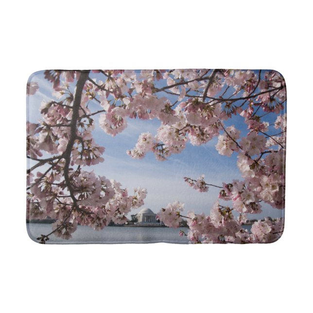 Monuments | Jefferson Memorial Cherry Blossoms Bath Mat (Front)