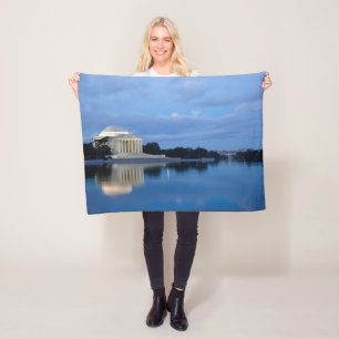 Monuments   Jefferson Memorial Fleece Blanket
