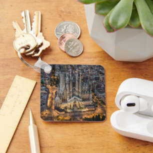 Monuments   La Sagrada Familia Key Ring