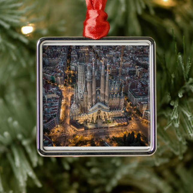 Monuments | La Sagrada Familia Metal Ornament (Tree)