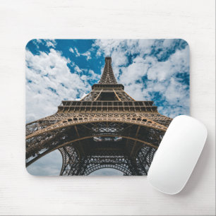 Monuments   Looking Up at the Eiffel Tower Mouse Pad
