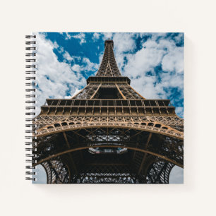 Monuments Looking Up at the Eiffel Tower Notebook