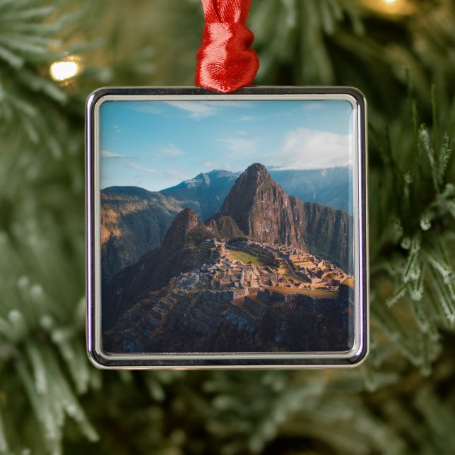 Monuments | Machu Picchu, Peru Metal Ornament (Tree)